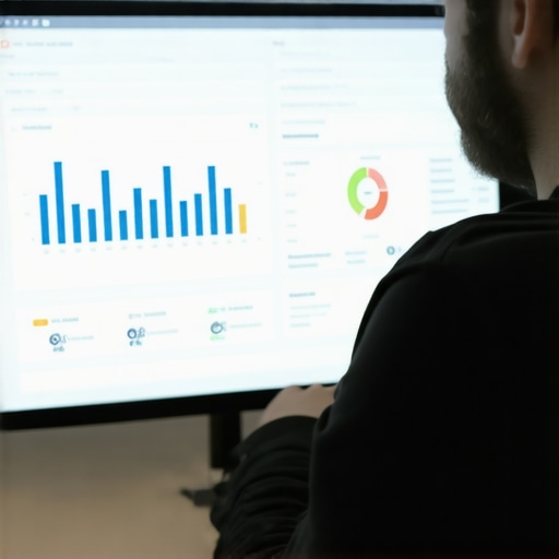 Person analyzing maps optimization data for Fresno business on a computer