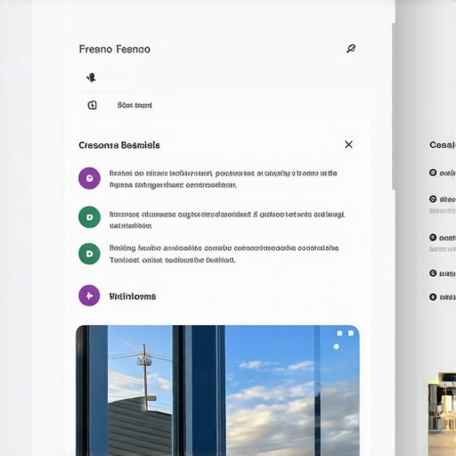 Screen displaying Google My Business profile being optimized for Fresno