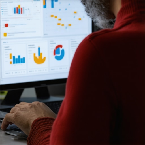Person analyzing SEO data on a laptop for Fresno business